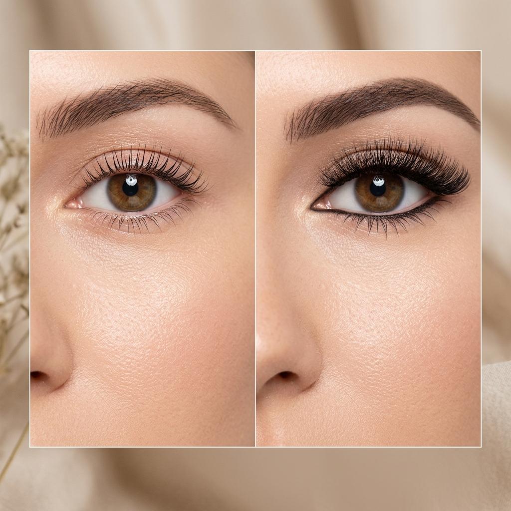 Ergebnis eines Wimpernliftings mit Tönung im Atelier Lash Affair in Schwäbisch Gmünd